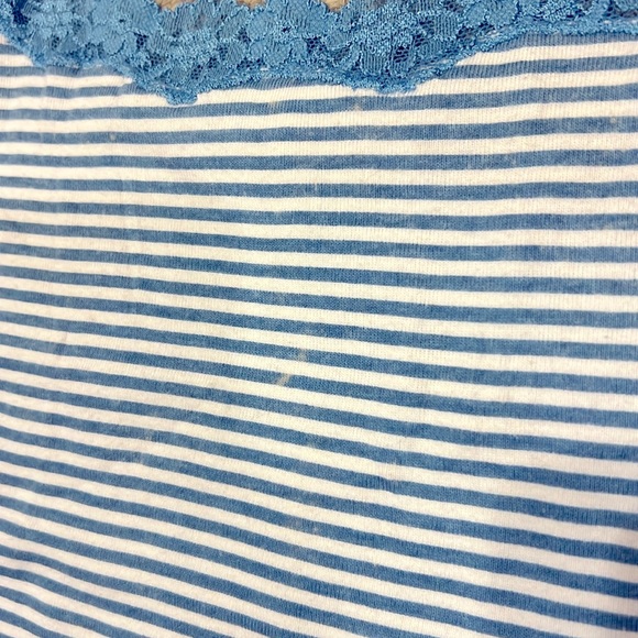 Victoria Secret Blue Striped Cami Cotton Top Size M - Picture 5 of 5